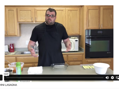 Screengrab from the recipe video